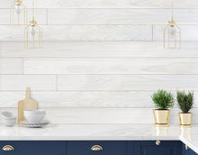 Cargar imagen en el visor de la galería, Classic Originals 1/4 in. x 5.1 in. Real Wood Easy Install Wall Panels - Glacier (20 Sq. Ft.)
