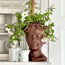 Load image into Gallery viewer, Bronze Goddess Statue Outdoor Planter
