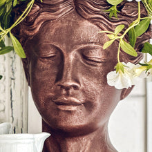 Load image into Gallery viewer, Bronze Goddess Statue Outdoor Planter
