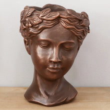 Load image into Gallery viewer, Bronze Goddess Statue Outdoor Planter
