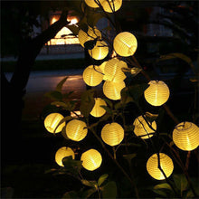 Carregar imagem no visualizador da galeria, 27Ft Solar Lamp Lantern Led Solar Garden Light Garland -10 Bulbs

