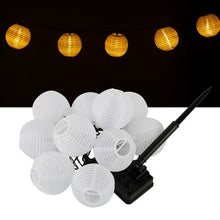 Carregar imagem no visualizador da galeria, 27Ft Solar Lamp Lantern Led Solar Garden Light Garland -10 Bulbs
