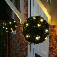 Carregar imagem no visualizador da galeria, Artificial Topiary Grass Ball with Solar Lights, includes hook
