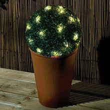 Carregar imagem no visualizador da galeria, Artificial Topiary Grass Ball with Solar Lights, includes hook
