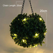 Carregar imagem no visualizador da galeria, Artificial Topiary Grass Ball with Solar Lights, includes hook
