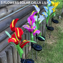 Cargar imagen en el visor de la galería, 4 Pack Solar Common Calla Lamp Four Color LED
