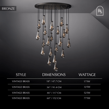 Load image into Gallery viewer, Pulcher Glass Tears Chandelier
