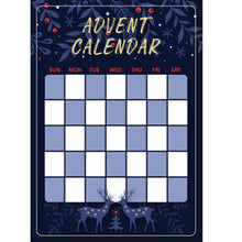 Load image into Gallery viewer, Calendars: Blue Reindeer Dry Erase - Removable Adhesive Decal
