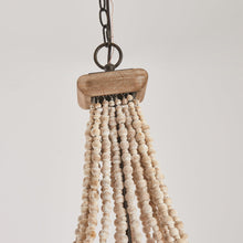 Cargar imagen en el visor de la galería, Regas 4-Light Wood Bead Candle Style Chandelier
