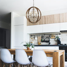Load image into Gallery viewer, Retha Brown 4-Light Caged Island Pendant Lights

