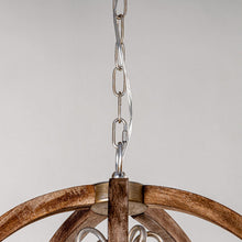 Cargar imagen en el visor de la galería, Retha Brown 4-Light Caged Chandelier
