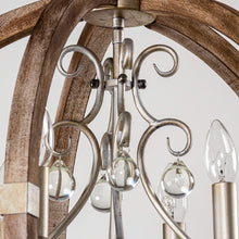 Load image into Gallery viewer, Retha Brown 4-Light Caged Island Pendant Lights
