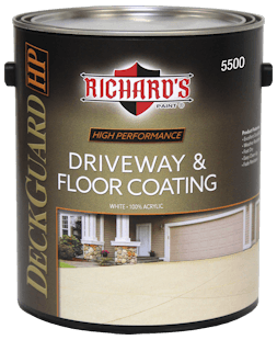 Richard's Floor Paint Richard's Paint #5500 Series, Deck Guard 100% Acrylic Driveway & Floor Coating