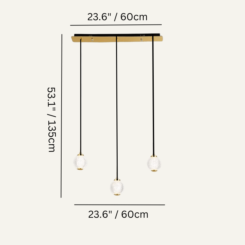 Rigas Linear Chandeliers