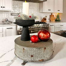 Carregar imagem no visualizador da galeria, Modern Black Elevated Paulownia Wood Bowl Riser
