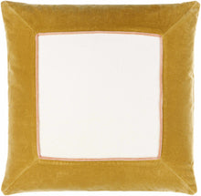 Load image into Gallery viewer, Rahiq Yellow Border Cotton Throw Pillow
