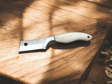 Load image into Gallery viewer, Custom Handmade Bull Cutter Knife – Rasp Tool Steel, 8&quot;
