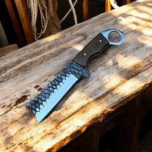 Load image into Gallery viewer, Custom Handmade Bull Cutter Knife – Rasp Tool Steel Blade
