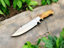 Carregar imagem no visualizador da galeria, Custom Handmade Bowie Knife - D2 Steel Blade, Bone Handle, 13&quot; Overall
