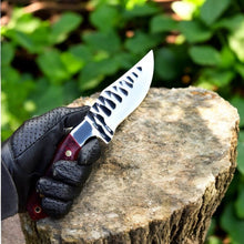 Load image into Gallery viewer, Custom Handmade D2 Steel Skinning Knife - 7.5&quot; Micarta Handle
