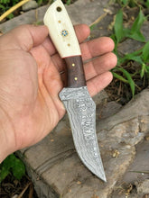 Load image into Gallery viewer, Custom Handmade Hunting Knife – Damascus Steel Blade
