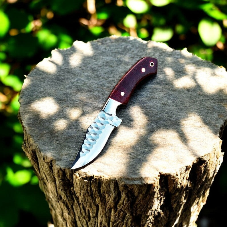 Custom Handmade D2 Steel Skinning Knife - 7.5