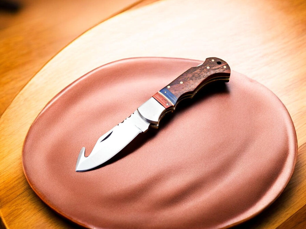 Custom Handmade Stainless Steel Pocket Knife – 3