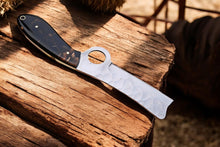 Carregar imagem no visualizador da galeria, Custom Handmade Bull Cutter Knife – Exotic Wood Handle
