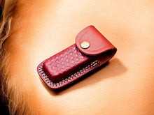 Carregar imagem no visualizador da galeria, Custom Handmade Damascus Pocket Knife – Colored Bone Handle
