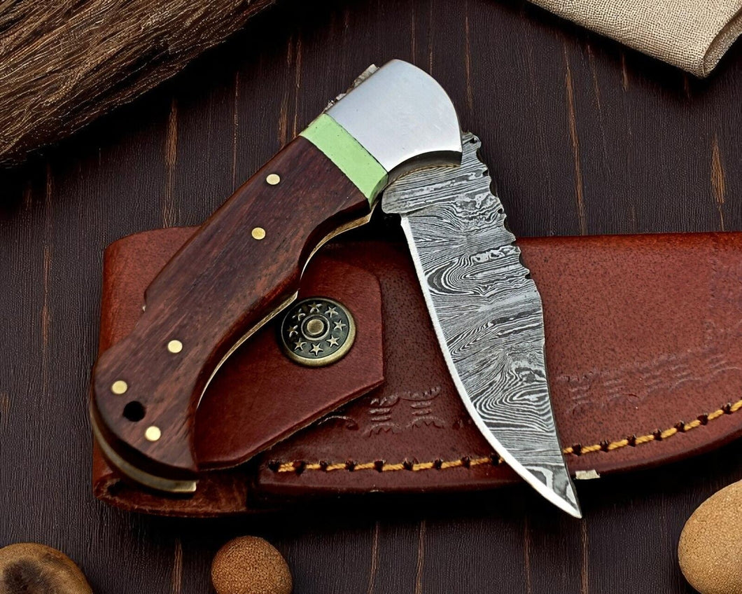 custom folding Knives - Rosewood Back Lock 3