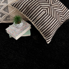 Load image into Gallery viewer, Heavenly Solid Black Plush Rug - Clearance
