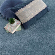 Load image into Gallery viewer, Heavenly Solid Blue Plush Rug - Clearance
