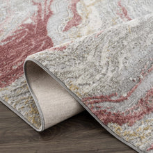 Load image into Gallery viewer, Lively Marble Pink Area Rug
