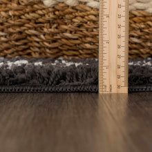 Load image into Gallery viewer, Thetford Black Berber Shag Rug - Clearance
