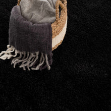 Load image into Gallery viewer, Heavenly Solid Black Plush Rug - Clearance
