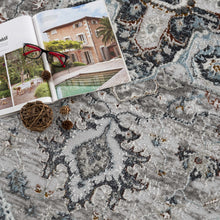 Load image into Gallery viewer, Liverpool Gray &amp; Blue Area Rug - Clearance
