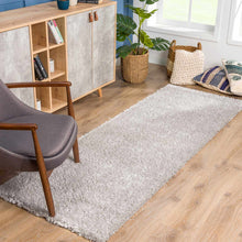 Load image into Gallery viewer, Heavenly Solid Light Gray Plush Rug - Clearance
