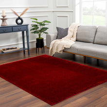 Load image into Gallery viewer, Heavenly Solid Red Plush Rug - Clearance
