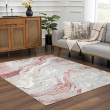 Load image into Gallery viewer, Lively Marble Pink Area Rug
