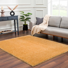 Load image into Gallery viewer, Heavenly Solid Mustard Plush Rug - Clearance
