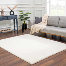 Load image into Gallery viewer, Heavenly Solid Cream Plush Rug

