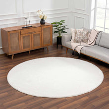 Load image into Gallery viewer, Heavenly Solid Cream Plush Rug

