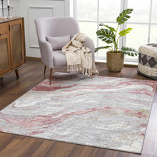 Load image into Gallery viewer, Lively Marble Pink Area Rug
