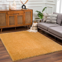 Load image into Gallery viewer, Heavenly Solid Mustard Plush Rug - Clearance
