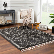 Load image into Gallery viewer, Thetford Black Berber Shag Rug - Clearance
