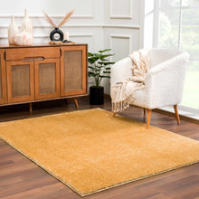 Load image into Gallery viewer, Heavenly Solid Mustard Plush Rug - Clearance
