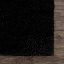 Load image into Gallery viewer, Heavenly Solid Black Plush Rug - Clearance
