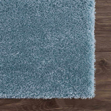 Load image into Gallery viewer, Heavenly Solid Blue Plush Rug - Clearance
