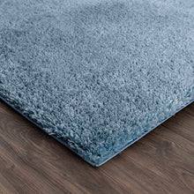 Load image into Gallery viewer, Heavenly Solid Blue Plush Rug - Clearance
