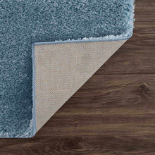 Load image into Gallery viewer, Heavenly Solid Blue Plush Rug - Clearance
